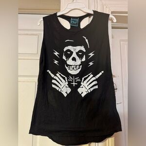 Too Fast Misfits Horror punk skull Tank Top M